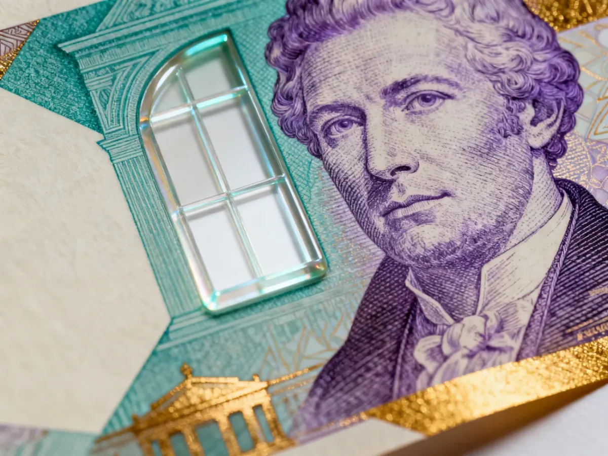 Nowoczesny banknot łączący klasyczny portret z polimerowym okienkiem